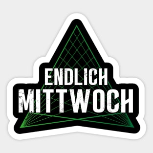 Endlich Mittwoch - Jugendwort des Jahres 2020 Sticker